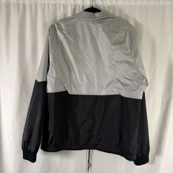 Frank Shorter Gore-Tex Jacket Men's Large Grey Black Full Zip Breathable Hooded - Picture 11 of 13